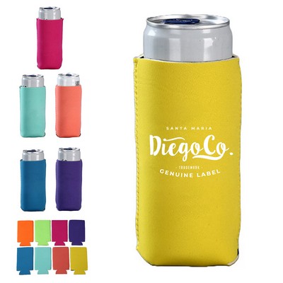 16 oz Slim Full Color Neoprene Can Cooler